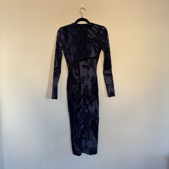Desigual Flat Knit Long Sleeve Midi Dress - Picture 5 of 7